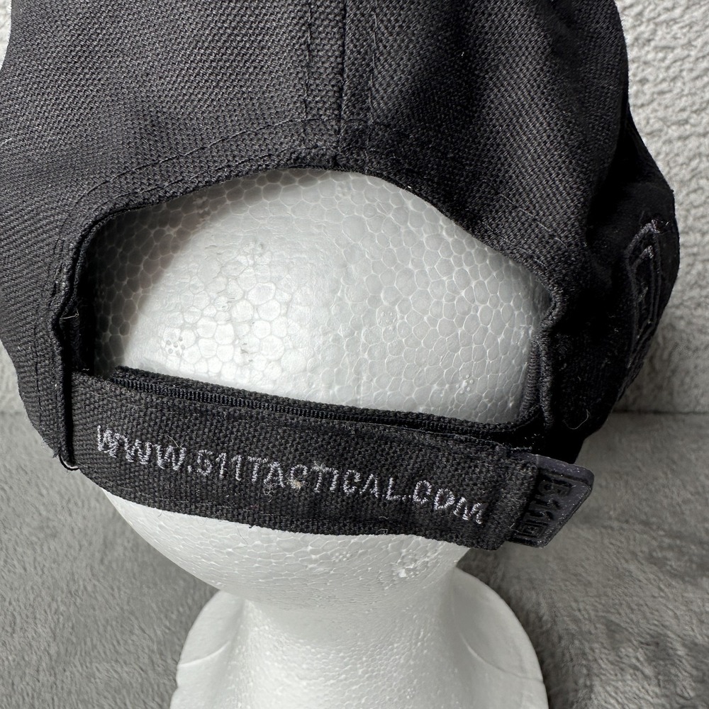 5.11 Tactical Hat Cap Strap‎ Back Black Gray Embroidered Logo Mens 2010 Outdoor - Picture 8 of 13